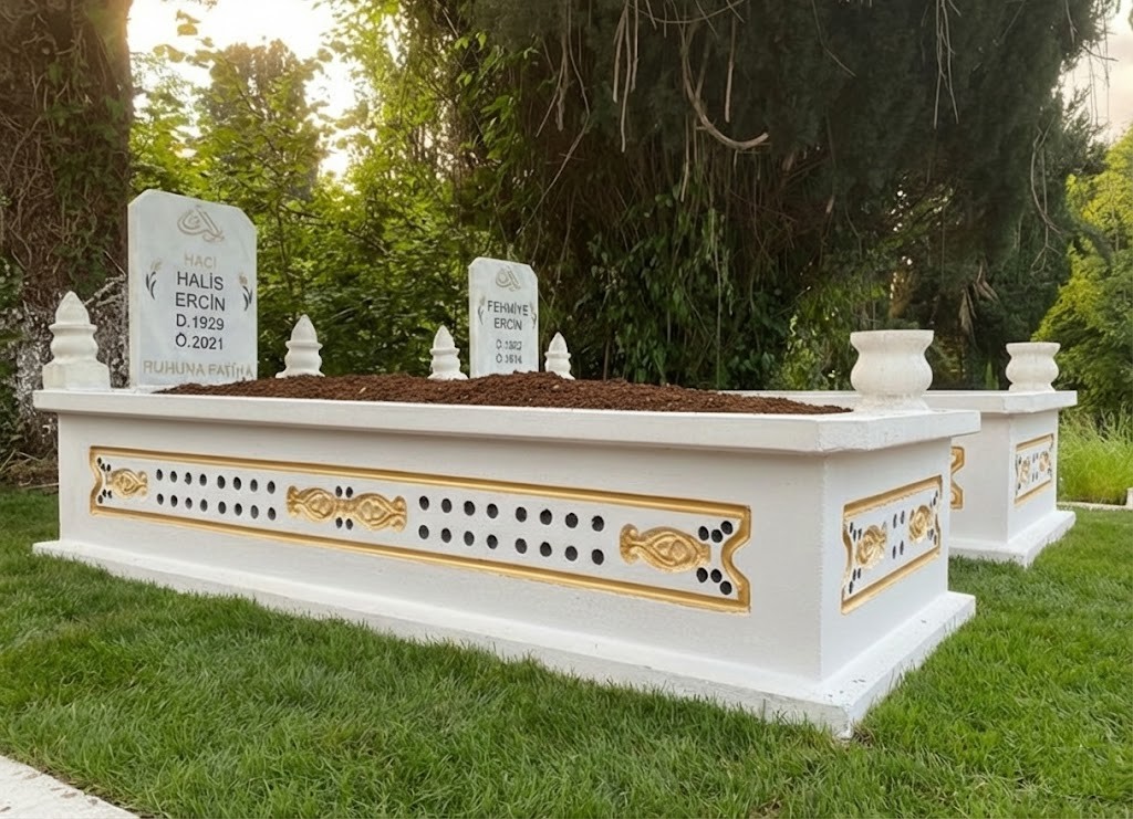 GOLD RENKLİ SELÇUKLU DESEN MEZAR